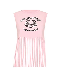 Campus Cotton™ Retro Fringe Tank Top