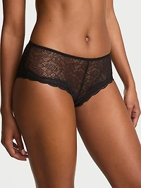 Contrast-Trim Lace Boyshort Panty
