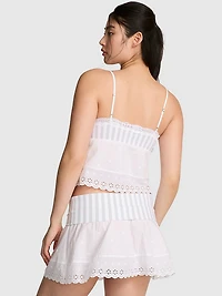 Amelia Knit and Poplin Skirt