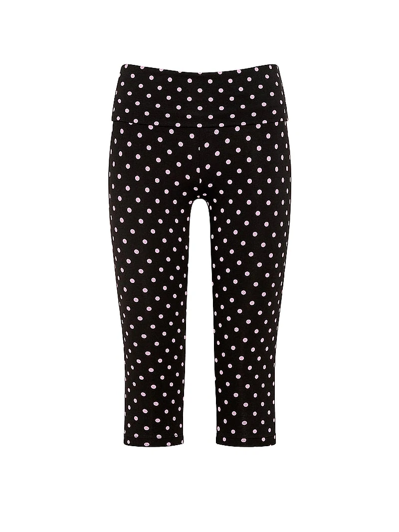 All-Day Cotton™ Foldover Capri Leggings