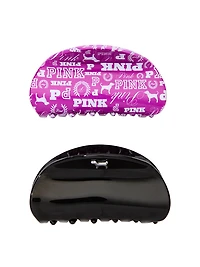 2-Pack Rounded Hair Claw Clip Set