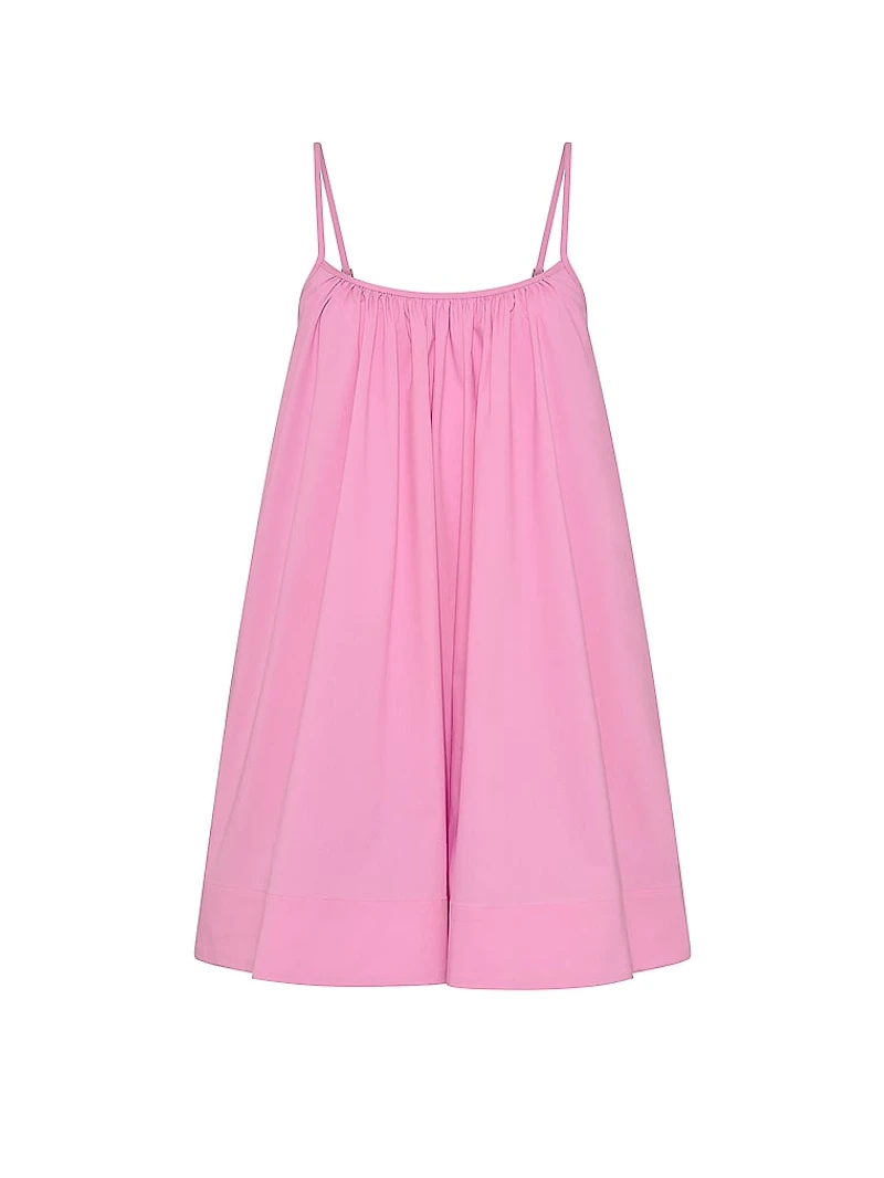 Beachwear Poplin Trapeze Mini Dress