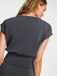 Featherweight Knit Short-Sleeve Top