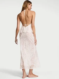 Lace Ruffled Maxi Slip