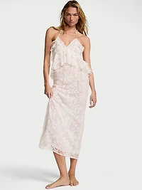 Lace Ruffled Maxi Slip