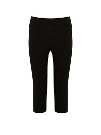 Cotton Foldover Capri Legging