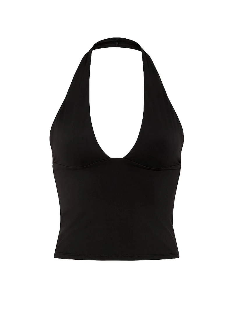 PINK Base Stretch™ Plunge Halter Top