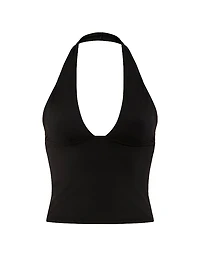 PINK Base Stretch™ Plunge Halter Top