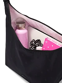 Satin Nylon Hobo Bag