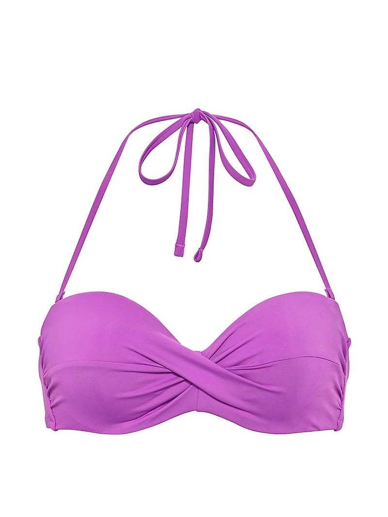 Twist Push-Up Bandeau Bikini Top