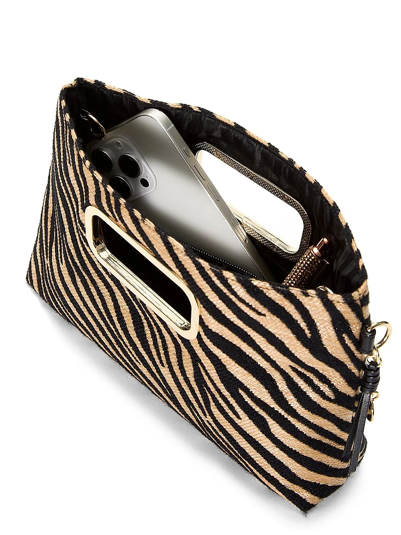 Straw Clutch Crossbody Bag