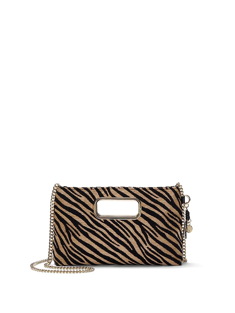 Straw Clutch Crossbody Bag