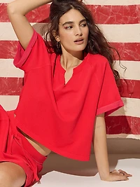 Campus Terry™ Short-Sleeve Crew Sweatshirt