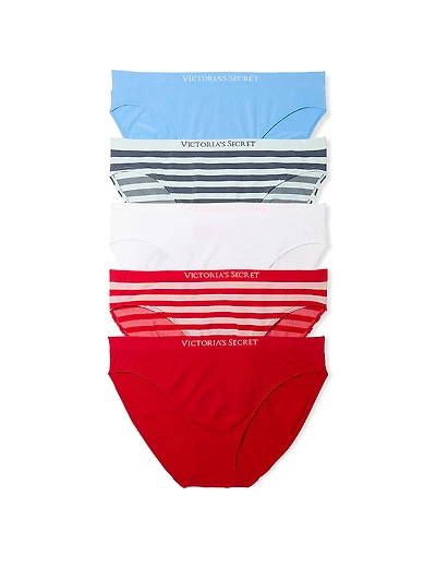 5-Pack Seamless Stripe Bikini Panties