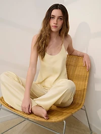Washable Silk Bias Cami & Pant Pajama Set