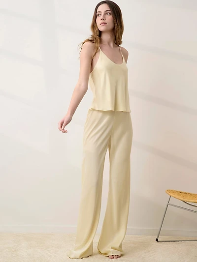 Washable Silk Bias Cami & Pant Pajama Set