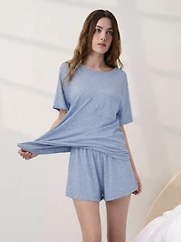 Organic Pima Tee Short Set