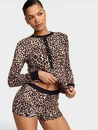 Soft Thermal Henley Short Pajama Set