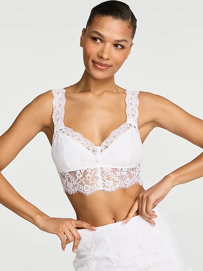 Butterflies Eyelet & Lace Bralette