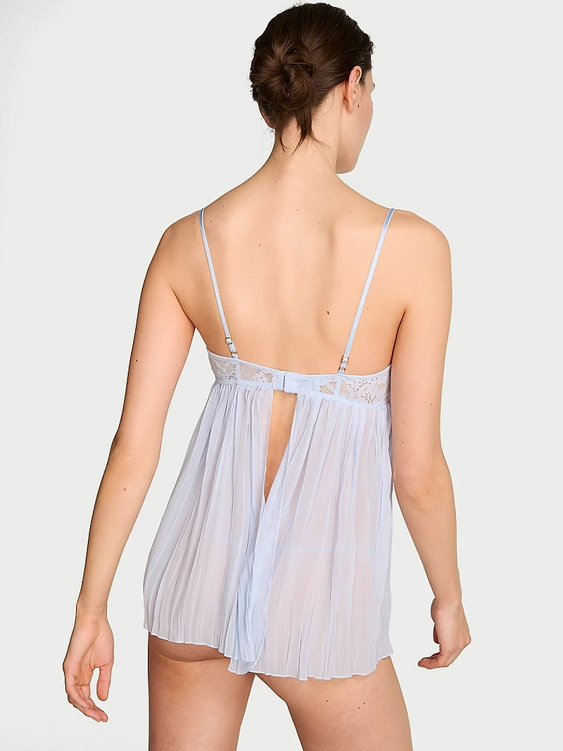 Dare to Dream Lace Pleated Babydoll Set