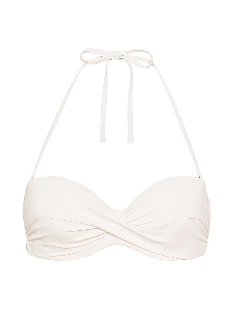 Twist Push-Up Bandeau Bikini Top