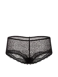 Contrast-Trim Lace Boyshort Panty