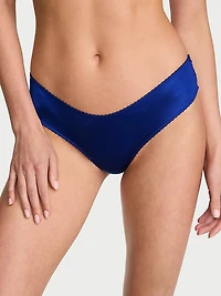 Rose Lace-Trim High-Leg Cheeky Panty