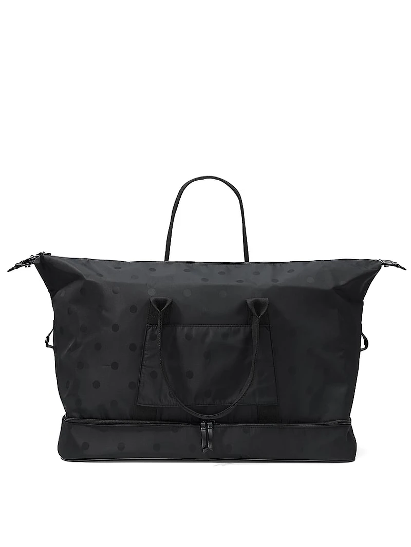 Satin Nylon Travel Duﬄe Bag