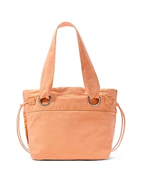 Canvas Flat-Bottom Tote Bag