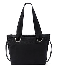 Canvas Flat-Bottom Tote Bag