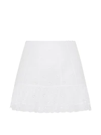 Butterflies Eyelet Ruffled Skirt