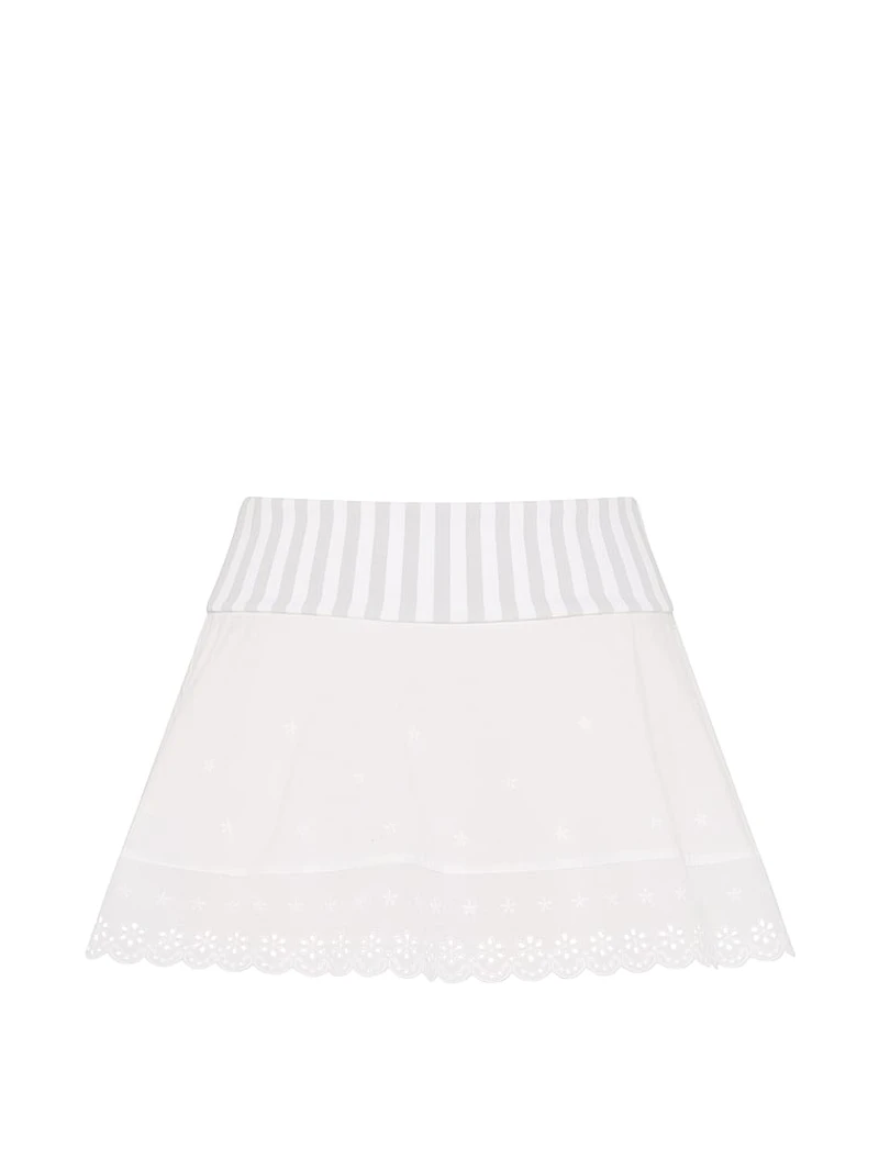 Amelia Knit and Poplin Skirt
