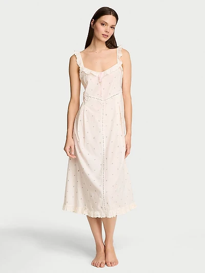 Cotton Dream Midi Nightgown