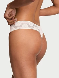 Lace Lace-Up Thong Panty