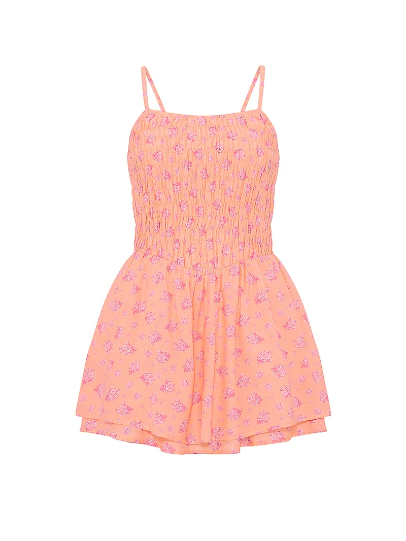 Flirty Fit Smocked Mini Dress