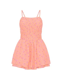 Flirty Fit Smocked Mini Dress