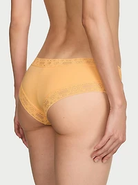 Cotton Lace-Trim Cheeky Panty