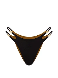 Reversible Cut-Out Rings Brazilian Bikini Bottom