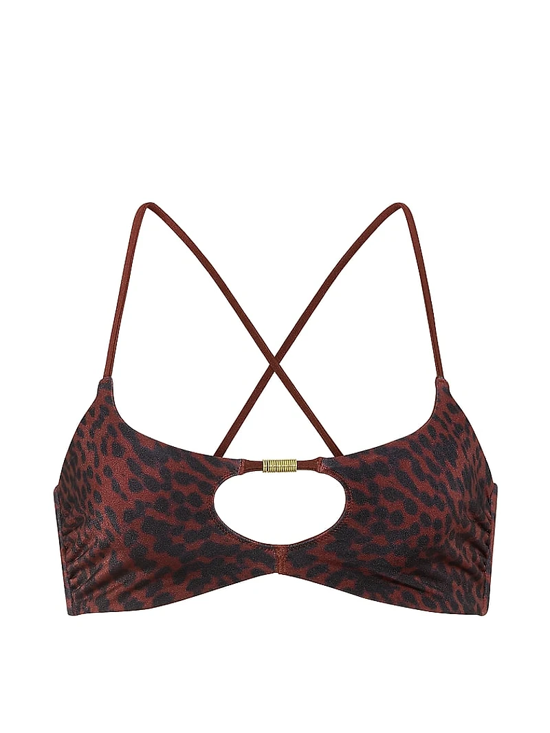 Reversible Cut-Out Rings Bralette Bikini Top