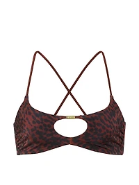 Reversible Cut-Out Rings Bralette Bikini Top