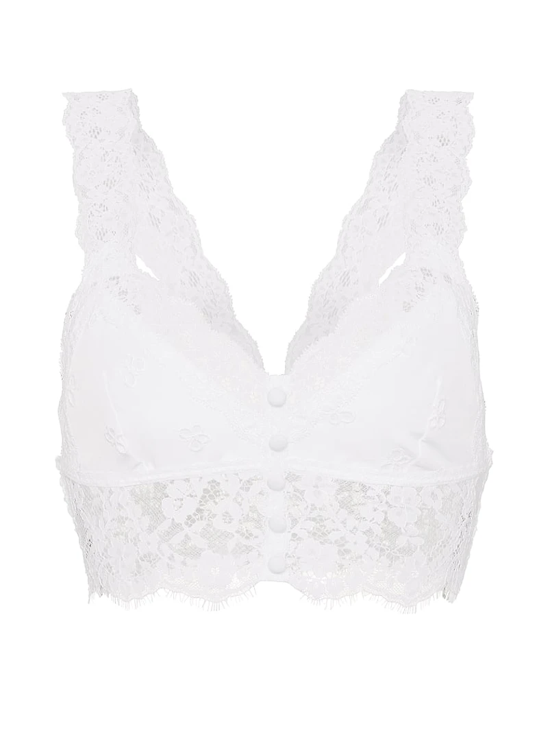 Butterflies Eyelet & Lace Bralette