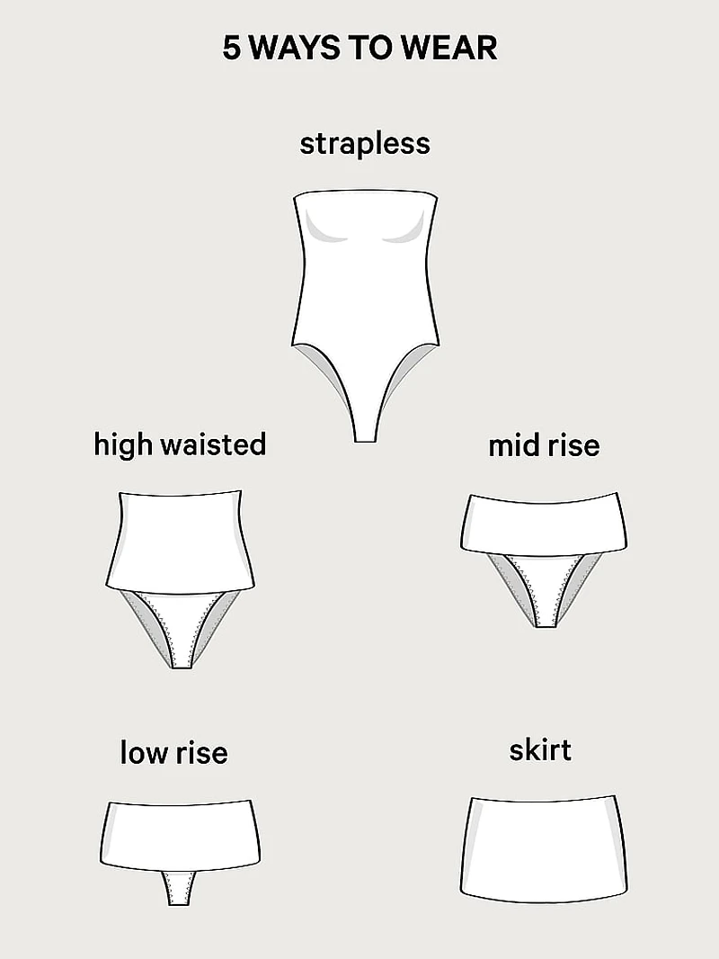 5-In-1 Cheeky Bikini Bottom & Swimsuit