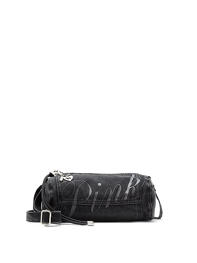 Canvas Rolled Duﬄe Shoulder Bag