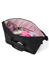 Satin Nylon Travel Duﬄe Bag