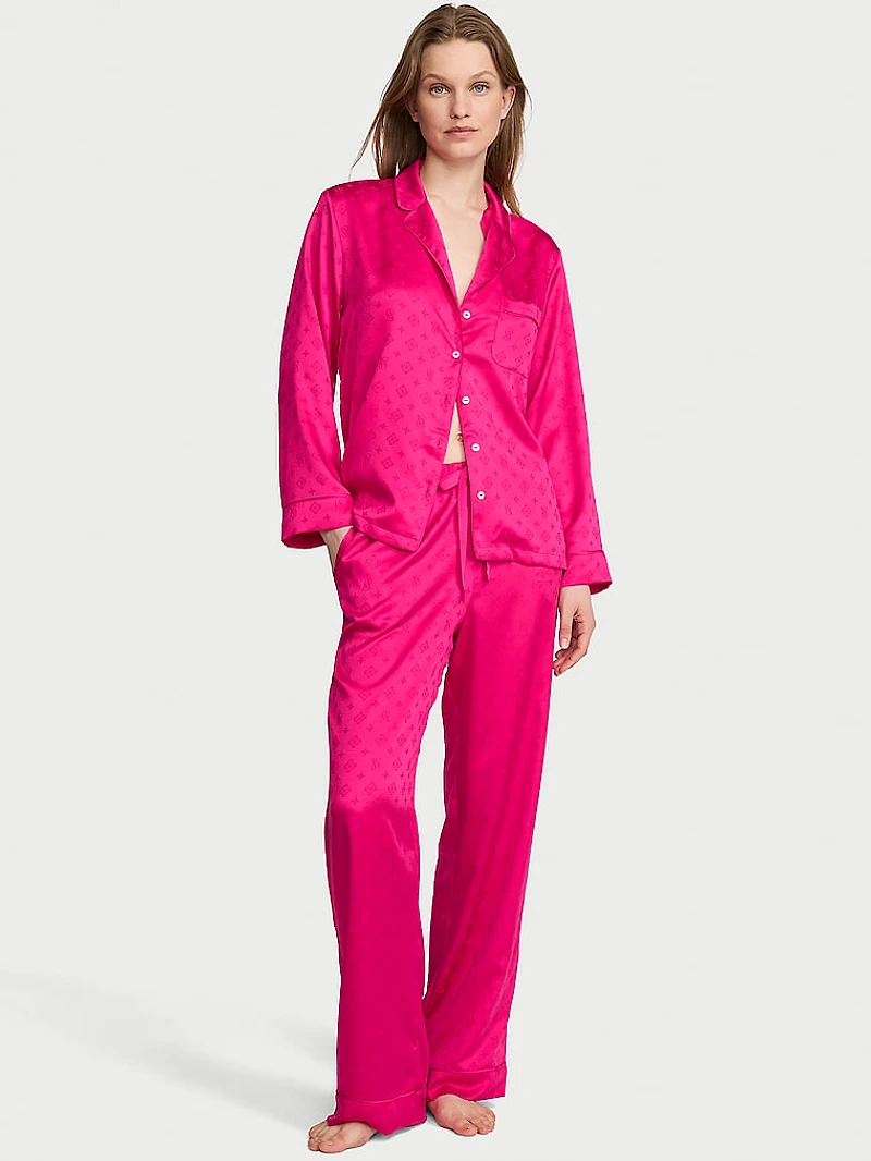 Signature Satin Long Pajama Set