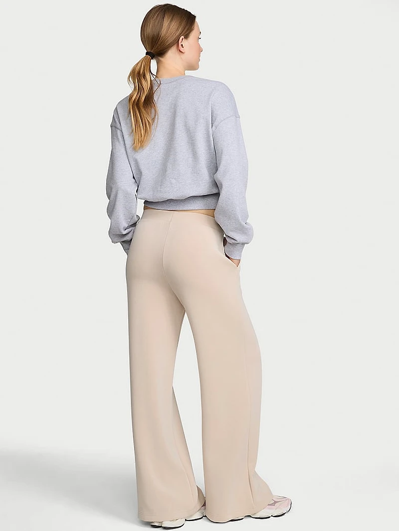 Featherweight Knit Wide-Leg Pant