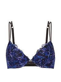 Logo Shine Strap Lightly Lined Low-Cut Demi Bra