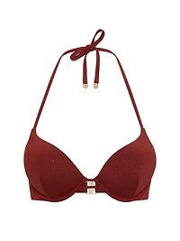 Bombshell Add-2-Cups Diamanté Push-Up Bikini Top