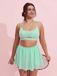 VSX Elevate™ Logo Lace Pleated Skirt