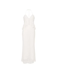 Lace Ruffled Maxi Slip